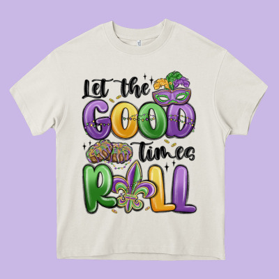 Let The Good Times Roll Heavy Core Tee Designed By Maliassmallbusiness