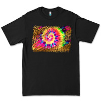 Black leopard, tie die backgraund Premium Tee - JahusDesignShop