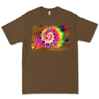 Cacao leopard, tie die backgraund Premium Tee - JahusDesignShop