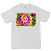 Dove Grey leopard, tie die backgraund Premium Tee - JahusDesignShop