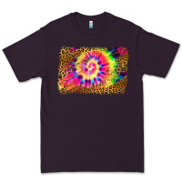 Plum leopard, tie die backgraund Premium Tee - JahusDesignShop