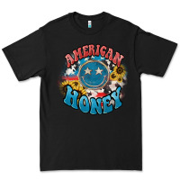 Black American honey smiley Premium Tee - NancyCooperArtShop