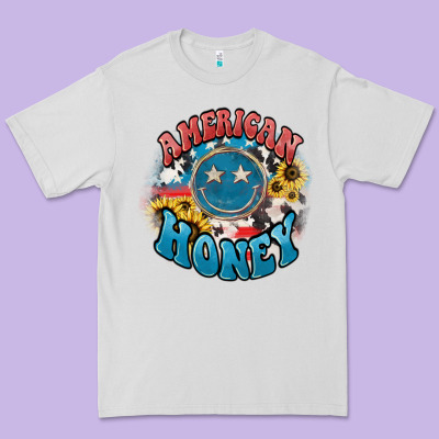 American Honey Smiley Premium Tee Designed By Nancycooperartshop