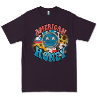Plum American honey smiley Premium Tee - NancyCooperArtShop