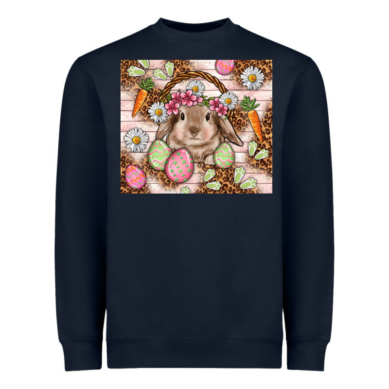 Easter Bunny Tumbler Easter Day Heavyweight Sweatshirt by HowdyJamesFarm | Teevron