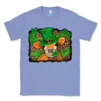 St Patricks Orange Cow With Leopard Background Classic Tee | Teevron