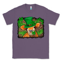 Lavender st patricks orange cow with leopard background Classic Tee - Jasminsmagicworld