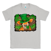 Moon Dust st patricks orange cow with leopard background Classic Tee - Jasminsmagicworld