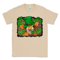 Mushroom st patricks orange cow with leopard background Classic Tee - Jasminsmagicworld