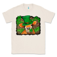 Natural st patricks orange cow with leopard background Classic Tee - Jasminsmagicworld