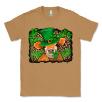 Toasted Coconut st patricks orange cow with leopard background Classic Tee - Jasminsmagicworld