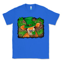 True Royal st patricks orange cow with leopard background Classic Tee - Jasminsmagicworld