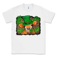 White st patricks orange cow with leopard background Classic Tee - Jasminsmagicworld