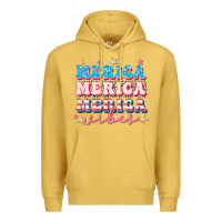 Antique Gold Merica vibes Premium Hoodie - FaDigitalArtStudio