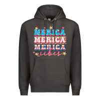 Smoke Merica vibes Premium Hoodie - FaDigitalArtStudio