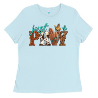 Baby Blue just pray Ladies Tee - NancyCooperArtShop