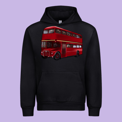 Double Decker Bus Urban Hoodie Designed By Artiststas