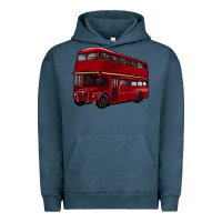 Pigment Midnight Navy double decker bus Urban Hoodie - Artiststas