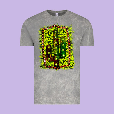 Cactus Leopard Frame Vintage Tee Designed By Bettercallsaul