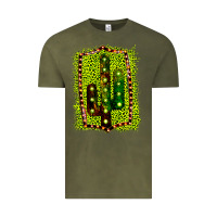 Vintage Olive Cactus Leopard Frame Vintage Tee - Bettercallsaul