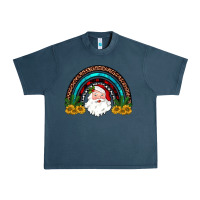 Midnight Navy santa rainbow Urban Heavy Tee - JahusDesignShop