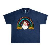 Navy santa rainbow Urban Heavy Tee - JahusDesignShop