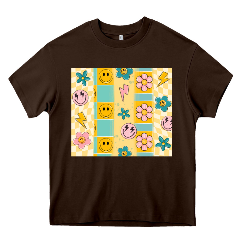 Retro Daisy Heavy Core Tee by MaliasSmallBusiness | Teevron