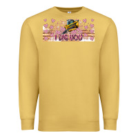 Antique Gold I Dig You Valentine 16oz Premium Sweatshirt - CowhideDigitalArt