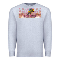 Heather Grey I Dig You Valentine 16oz Premium Sweatshirt - CowhideDigitalArt