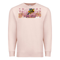 Pale Pink I Dig You Valentine 16oz Premium Sweatshirt - CowhideDigitalArt