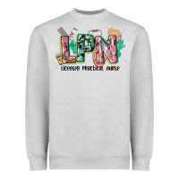 Heather Grey licensed practical nurse Heavyweight Sweatshirt - CowGirlArtShop