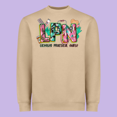 Licensed Practical Nurse Heavyweight Sweatshirt Designed By Cowgirlartshop