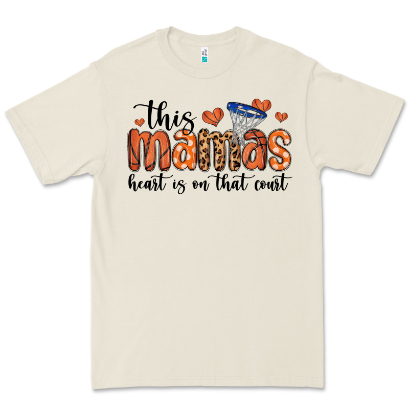 This Mamas Heart Is On That Court Premium Tee by MaliasSmallBusiness | Teevron