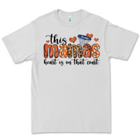 Dove Grey this mamas heart is on that court Premium Tee - MaliasSmallBusiness