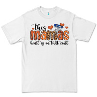 White this mamas heart is on that court Premium Tee - MaliasSmallBusiness