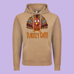 Happy Turkey Day - Thanksgiving Party Vintage Hoodie Designed By Bettercallsaul