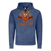 Vintage Denim Happy Turkey Day - Thanksgiving Party Vintage Hoodie - Bettercallsaul