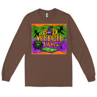 Chestnut Bad witch vibes Long Sleeve Tee - NancyCooperArtShop