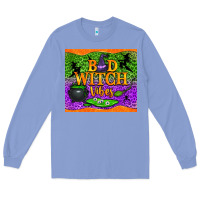 Colony Blue Bad witch vibes Long Sleeve Tee - NancyCooperArtShop