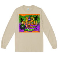 Mushroom Bad witch vibes Long Sleeve Tee - NancyCooperArtShop