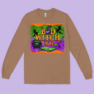Bad Witch Vibes Long Sleeve Tee Designed By Nancycooperartshop