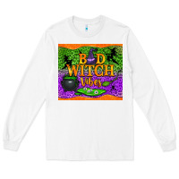 White Bad witch vibes Long Sleeve Tee - NancyCooperArtShop