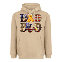 Mushroom American Flag Dad Bod Heavyweight Hoodie - LillyAllenDesigns