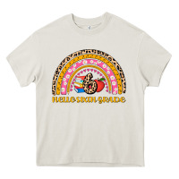 Cream back to school rainbow hello sixth grade Heavy Core Tee - AdoDesignShop