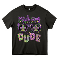 Asphalt mardi gras dude Heavy Core Tee - MaliasSmallBusiness