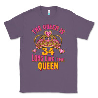 Lavender the queen is 34 long live the queen Classic Tee - Jasminsmagicworld