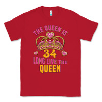 Red the queen is 34 long live the queen Classic Tee - Jasminsmagicworld