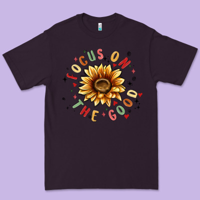 Focus On The Good Premium Tee Designed By Maliassmallbusiness