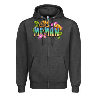 Charcoal Heather Blessed memaw Mother's Day Zipper Hoodie - FaDigitalArtStudio