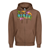 Chestnut Blessed memaw Mother's Day Zipper Hoodie - FaDigitalArtStudio